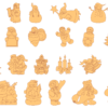 250 Christmas Figures Vector Pack - Laser Cut & CNC Files (CDR, DXF, SVG, EPS, AI)