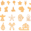 250 Christmas Figures Vector Pack - Laser Cut & CNC Files (CDR, DXF, SVG, EPS, AI)