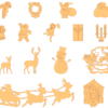 250 Christmas Figures Vector Pack - Laser Cut & CNC Files (CDR, DXF, SVG, EPS, AI)