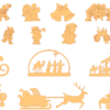 250 Christmas Figures Vector Pack - Laser Cut & CNC Files (CDR, DXF, SVG, EPS, AI)
