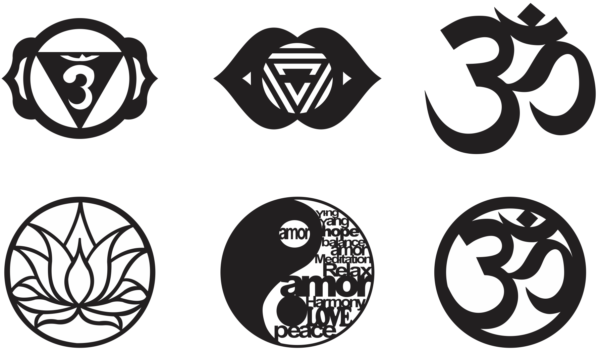 43 Spiritual Yoga Lotus Vector Pack - Laser Cut & CNC Files (CDR, DXF, SVG, EPS, AI)