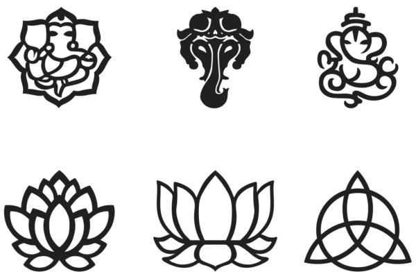43 Spiritual Yoga Lotus Vector Pack - Laser Cut & CNC Files (CDR, DXF, SVG, EPS, AI)