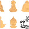 43 Spiritual Yoga Lotus Vector Pack - Laser Cut & CNC Files (CDR, DXF, SVG, EPS, AI)