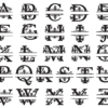 2019-11-14 - copia Split Letter Vector Pack - Laser Cut & CNC Files (CDR, DXF, SVG, EPS, AI)