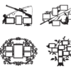 2019-11-17 (2) 62 Multiple Frames Vector Pack - Laser Cut & CNC Files (CDR, DXF, SVG, EPS, AI)