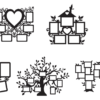 2019-11-17 (5) 62 Multiple Frames Vector Pack - Laser Cut & CNC Files (CDR, DXF, SVG, EPS, AI)