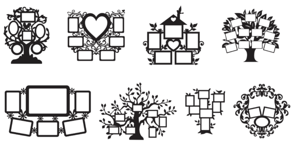 2019-11-17 (5) 62 Multiple Frames Vector Pack - Laser Cut & CNC Files (CDR, DXF, SVG, EPS, AI)