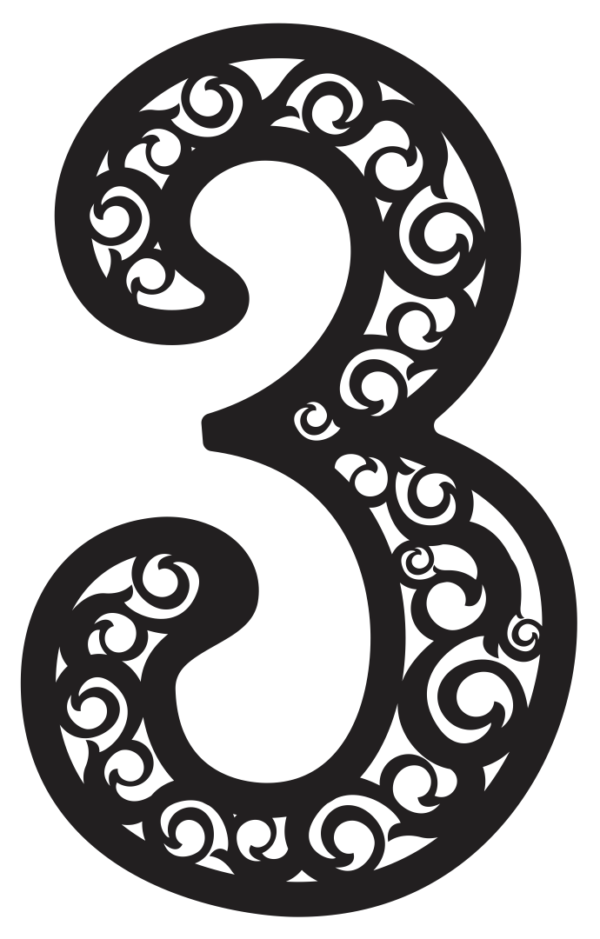 2019-11-19 (24) Ornament Numbers 0-9 Vector Pack - Laser Cut & CNC Files (CDR, DXF, SVG, EPS, AI)