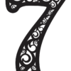 2019-11-19 (28) Ornament Numbers 0-9 Vector Pack - Laser Cut & CNC Files (CDR, DXF, SVG, EPS, AI)