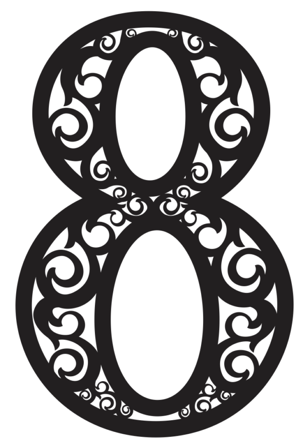 2019-11-19 (29) Ornament Numbers 0-9 Vector Pack - Laser Cut & CNC Files (CDR, DXF, SVG, EPS, AI)