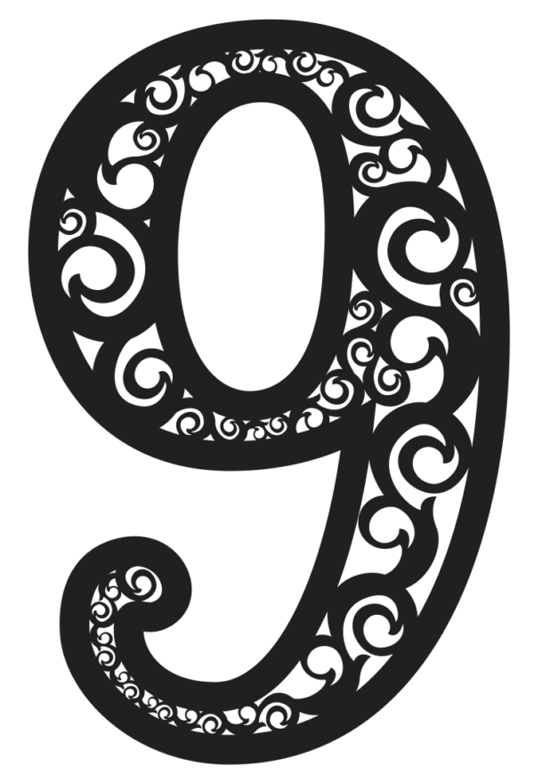 2019-11-19 (30) Ornament Numbers 0-9 Vector Pack - Laser Cut & CNC Files (CDR, DXF, SVG, EPS, AI)