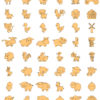 2019-11-21 (16) 240 Cute Animals Figures Vector Pack - Laser Cut & CNC Files (CDR, DXF, SVG, EPS, AI)