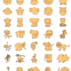 2019-11-21 (18) 240 Cute Animals Figures Vector Pack - Laser Cut & CNC Files (CDR, DXF, SVG, EPS, AI)