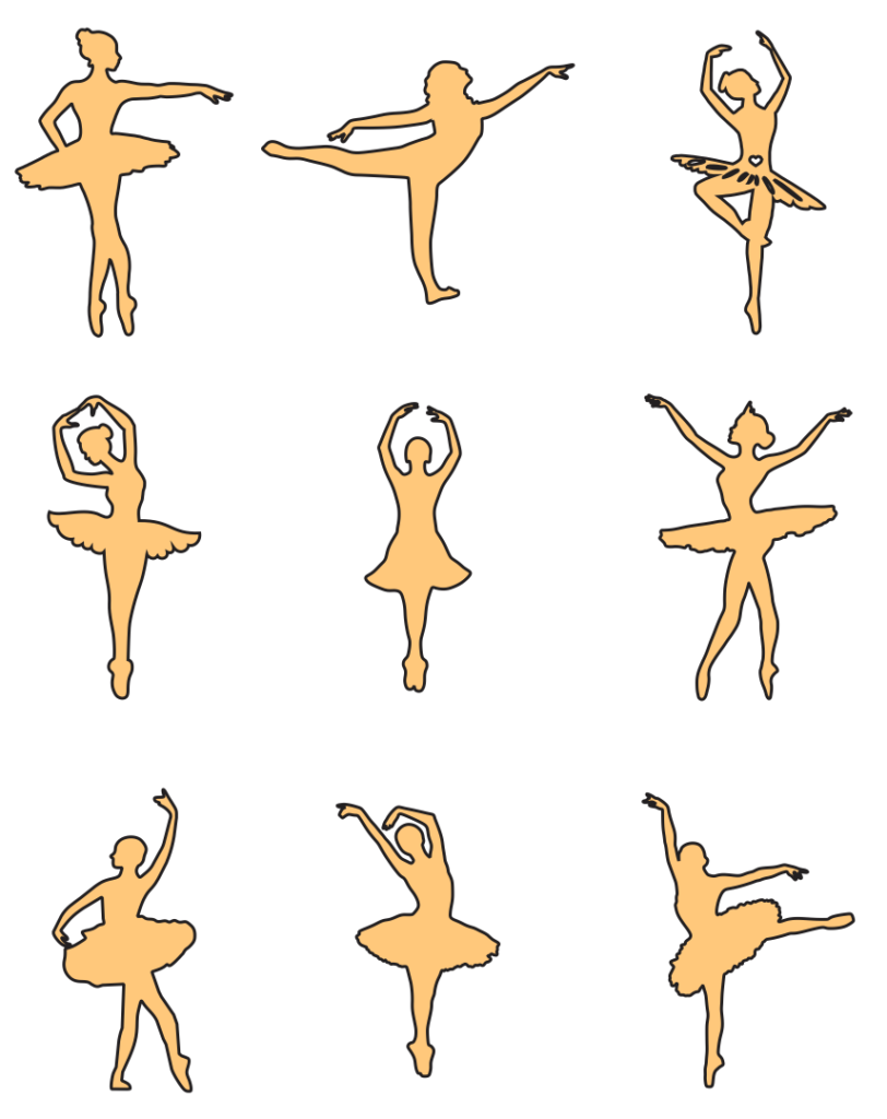 70 Ballerina Models Vector Pack