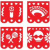 2019-11-22 (27) 40 Mexican Papel Picado Vector Pack - Laser Cut & CNC Files (CDR, DXF, SVG, EPS, AI)