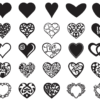 2019-12-31 (1) 260 Heart Valentine Day Vector Pack - Laser Cut & CNC Files (CDR, DXF, SVG, EPS, AI)