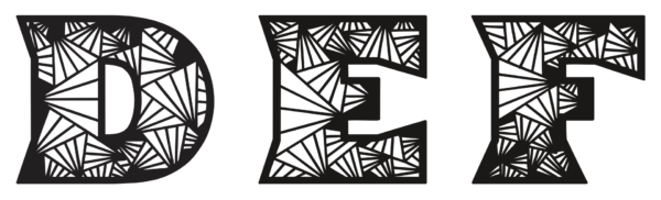 Alphabet Carved Letters Vector Pack - Laser Cut & CNC Files (CDR, DXF, SVG, EPS, AI)