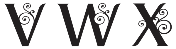 Alphabet Swirl Letter Vector Pack - Laser Cut & CNC Files (CDR, DXF, SVG, EPS, AI)