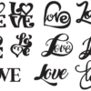 70 Love Valentine Day Vector Pack - Laser Cut & CNC Files (CDR, DXF, SVG, EPS, AI)