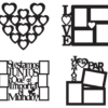 2020-01-14 (4) 55 Valentine Photo Frames Vector Pack - Laser Cut & CNC Files (CDR, DXF, SVG, EPS, AI)