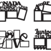 2020-01-14 (8) 55 Valentine Photo Frames Vector Pack - Laser Cut & CNC Files (CDR, DXF, SVG, EPS, AI)
