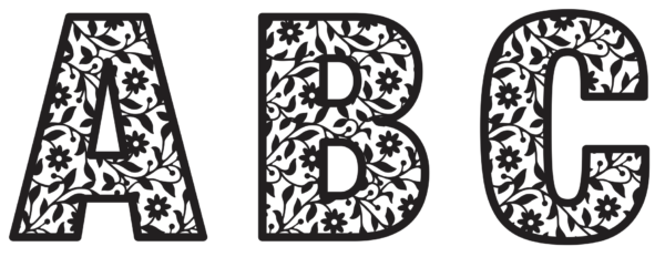 Alphabet Flourish Letters Vector Pack - Laser Cut & CNC Files (CDR, DXF, SVG, EPS, AI)