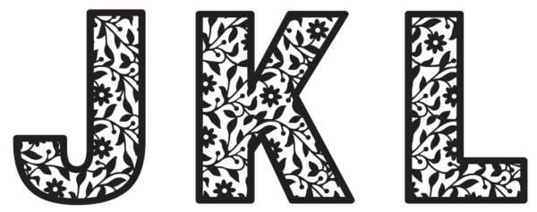 Alphabet Flourish Letters Vector Pack - Laser Cut & CNC Files (CDR, DXF, SVG, EPS, AI)