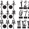 2020-01-28 (2) Table Numbers Vector Pack - Laser Cut & CNC Files (CDR, DXF, SVG, EPS, AI)