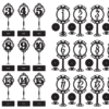 2020-01-28 (4) Table Numbers Vector Pack - Laser Cut & CNC Files (CDR, DXF, SVG, EPS, AI)