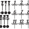 2020-01-28 (6) Table Numbers Vector Pack - Laser Cut & CNC Files (CDR, DXF, SVG, EPS, AI)