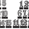2020-01-28 (8) Table Numbers Vector Pack - Laser Cut & CNC Files (CDR, DXF, SVG, EPS, AI)
