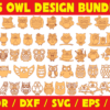 95 Owl Design Bundle Vector Pack - Laser Cut & CNC Files (CDR, DXF, SVG, EPS, AI)