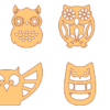 95 Owl Design Bundle Vector Pack - Laser Cut & CNC Files (CDR, DXF, SVG, EPS, AI)