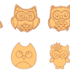 95 Owl Design Bundle Vector Pack - Laser Cut & CNC Files (CDR, DXF, SVG, EPS, AI)