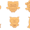 95 Owl Design Bundle Vector Pack - Laser Cut & CNC Files (CDR, DXF, SVG, EPS, AI)