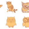 95 Owl Design Bundle Vector Pack - Laser Cut & CNC Files (CDR, DXF, SVG, EPS, AI)