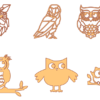 95 Owl Design Bundle Vector Pack - Laser Cut & CNC Files (CDR, DXF, SVG, EPS, AI)