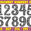 2020-04-02 Ornament Numbers 0-9 Vector Pack - Laser Cut & CNC Files (CDR, DXF, SVG, EPS, AI)
