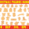 250 Christmas Figures Vector Pack - Laser Cut & CNC Files (CDR, DXF, SVG, EPS, AI)