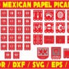 2020-04-03 (6) 40 Mexican Papel Picado Vector Pack - Laser Cut & CNC Files (CDR, DXF, SVG, EPS, AI)