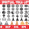 43 Spiritual Yoga Lotus Vector Pack - Laser Cut & CNC Files (CDR, DXF, SVG, EPS, AI)
