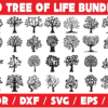 60 Tree of Life Vector Pack - Laser Cut & CNC Files (CDR, DXF, SVG, EPS, AI)