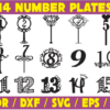 2020-04-05 (1) Table Numbers Vector Pack - Laser Cut & CNC Files (CDR, DXF, SVG, EPS, AI)