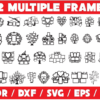 2020-04-06 (3) 62 Multiple Frames Vector Pack - Laser Cut & CNC Files (CDR, DXF, SVG, EPS, AI)