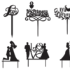 2020-04-14 (1) 100 Cake Toppers Vector Pack - Laser Cut & CNC Files (CDR, DXF, SVG, EPS, AI)