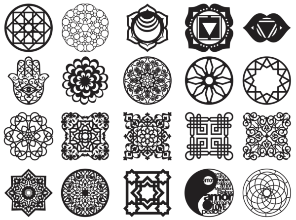 160 Mandala Vector Pack - Laser Cut & CNC Files (CDR, DXF, SVG, EPS, AI)