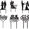 2020-04-14 (3) 100 Cake Toppers Vector Pack - Laser Cut & CNC Files (CDR, DXF, SVG, EPS, AI)