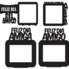 2020-04-17 (6) 25 Friendship Day Photo Frames Vector Pack - Laser Cut & CNC Files (CDR, DXF, SVG, EPS, AI)