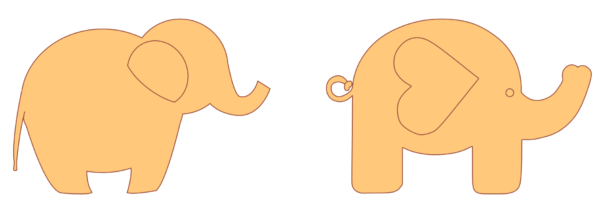 18 Elephant Figures Vector Pack - Laser Cut & CNC Files (CDR, DXF, SVG, EPS, AI)
