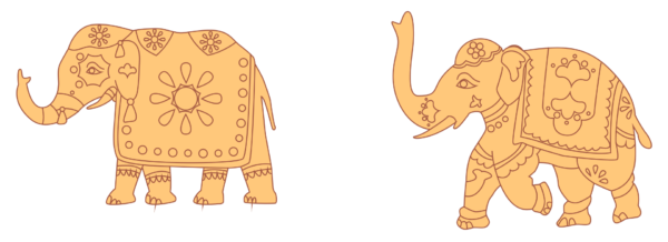 18 Elephant Figures Vector Pack - Laser Cut & CNC Files (CDR, DXF, SVG, EPS, AI)